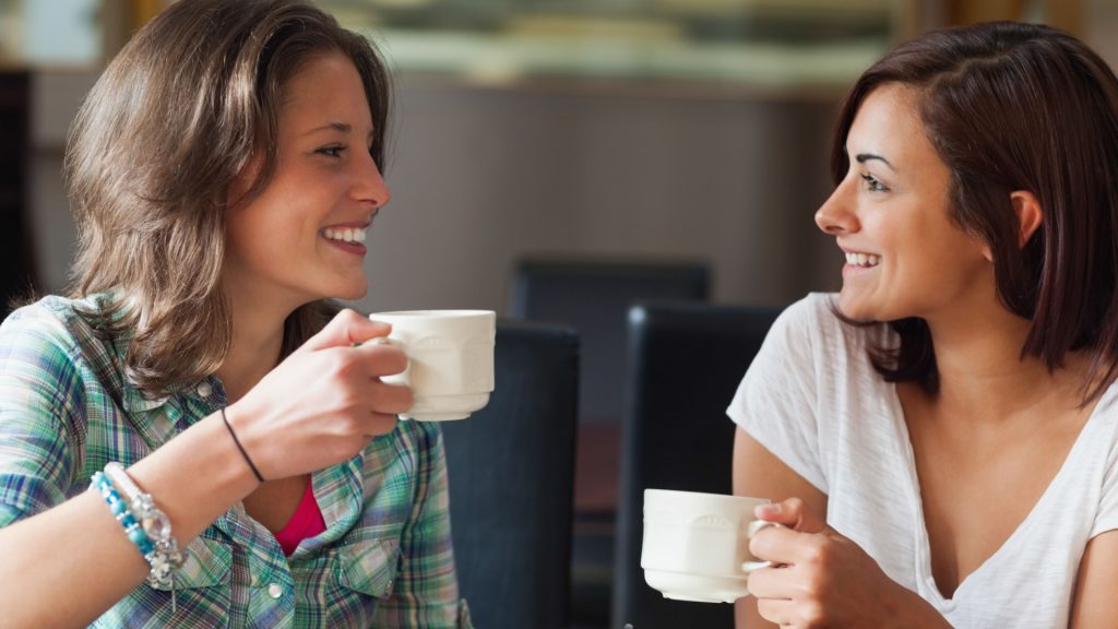 Women drinking coffee