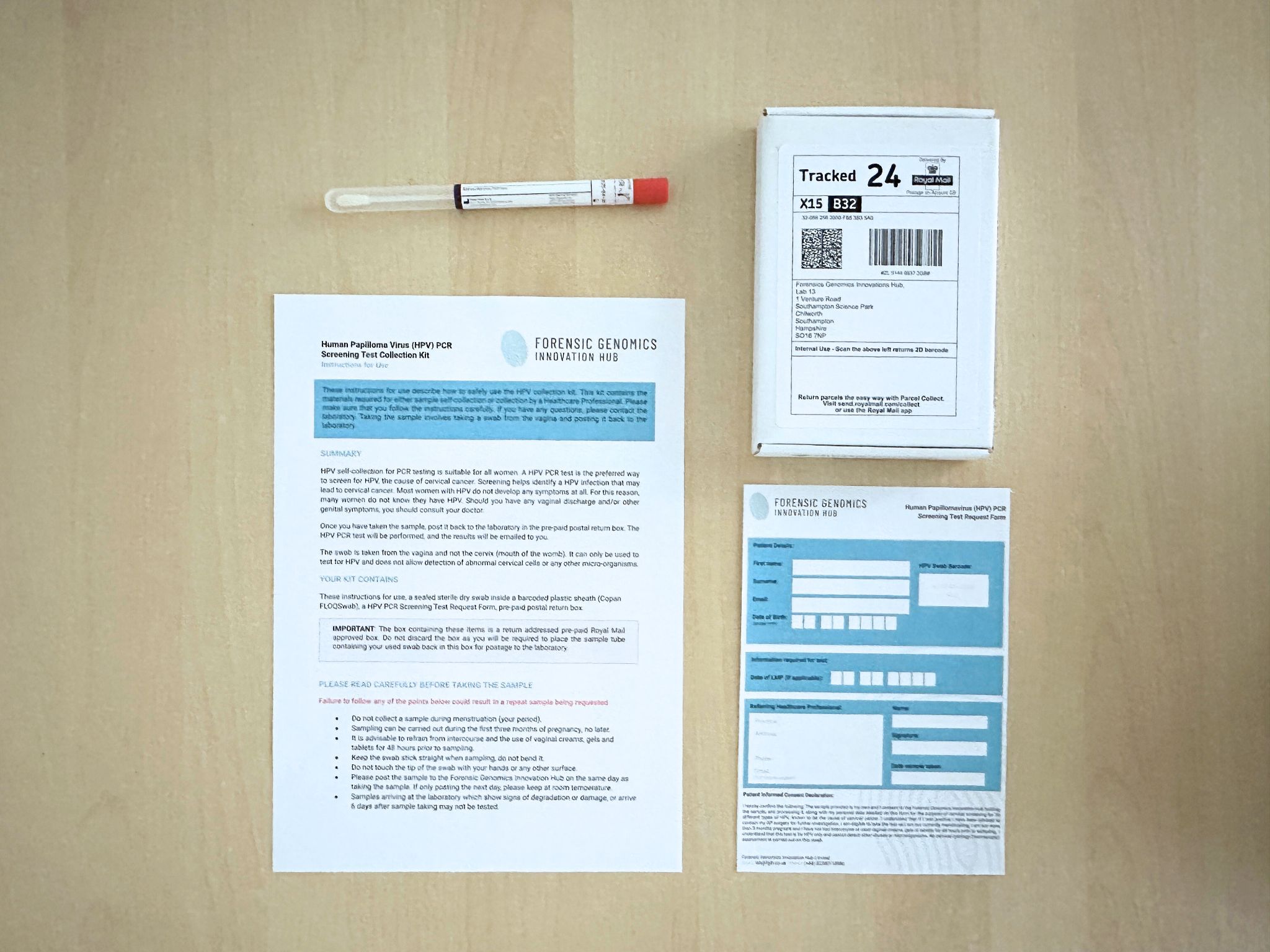 HPV Kit Contents